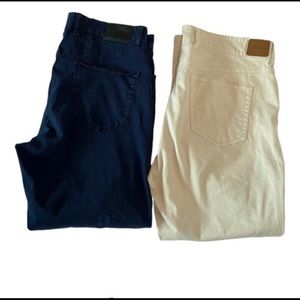2 pair of Peter Millar 5 pocket Chino pants 36/29. $45